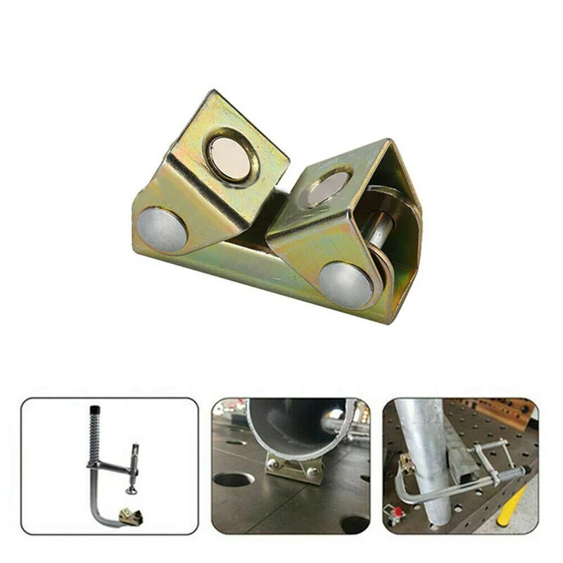 Strong Hand V-Clamp Magnetic Welding Holder - Adjustable V-Type Fixture Tool