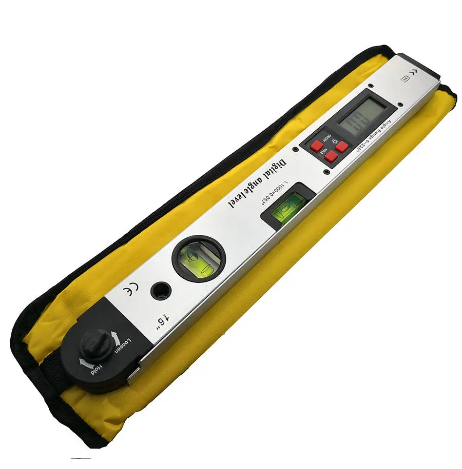 Electronic Protractor 0-225° Digital Angle Level Meter - 400mm 16 Inch LCD Display