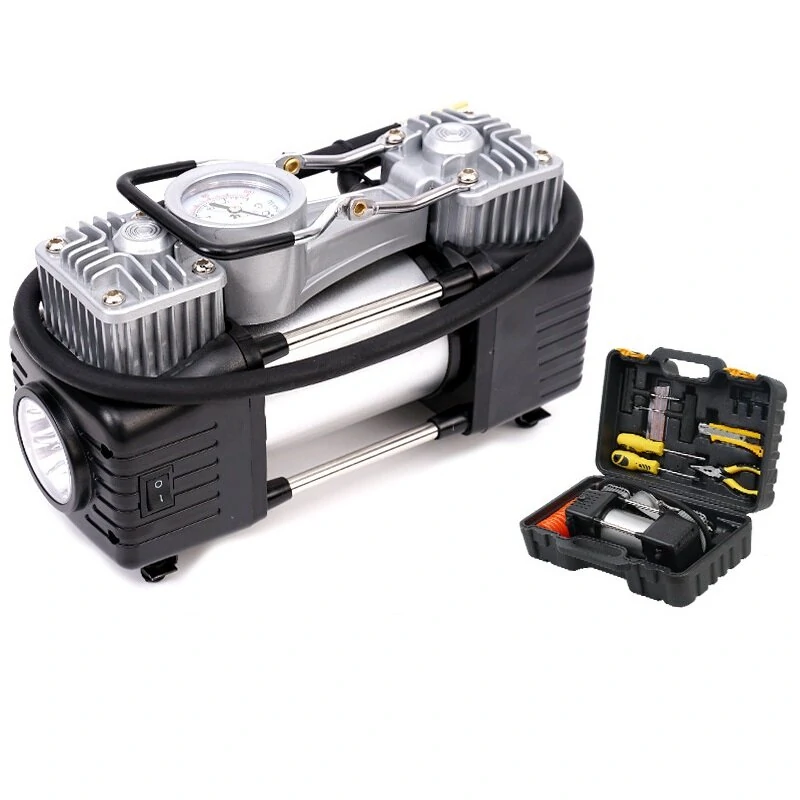 Craeta DC 12V 205W Car Air Pump | Dual Cylinder High Pressure Tire Pump