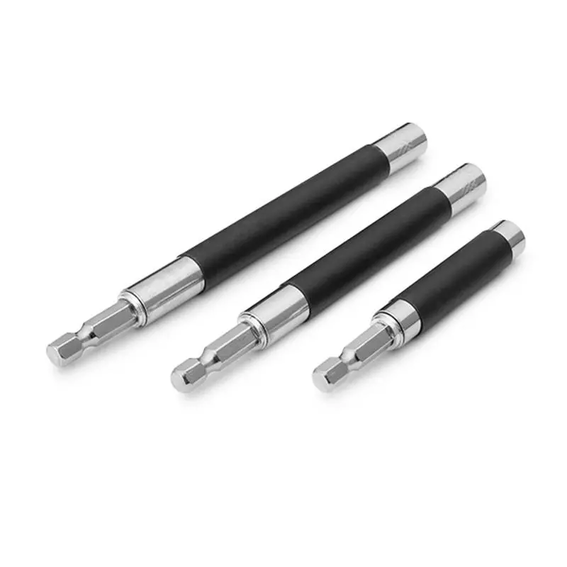 3pcs 1/4 Inch Hex Magnetic Bit Holder - 80/120/140mm Extension Bar for Screwdriver