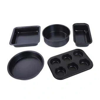 Non-stick 8 Inch Round & Square Cake Tin Set | Baking Tray Oven Mould
