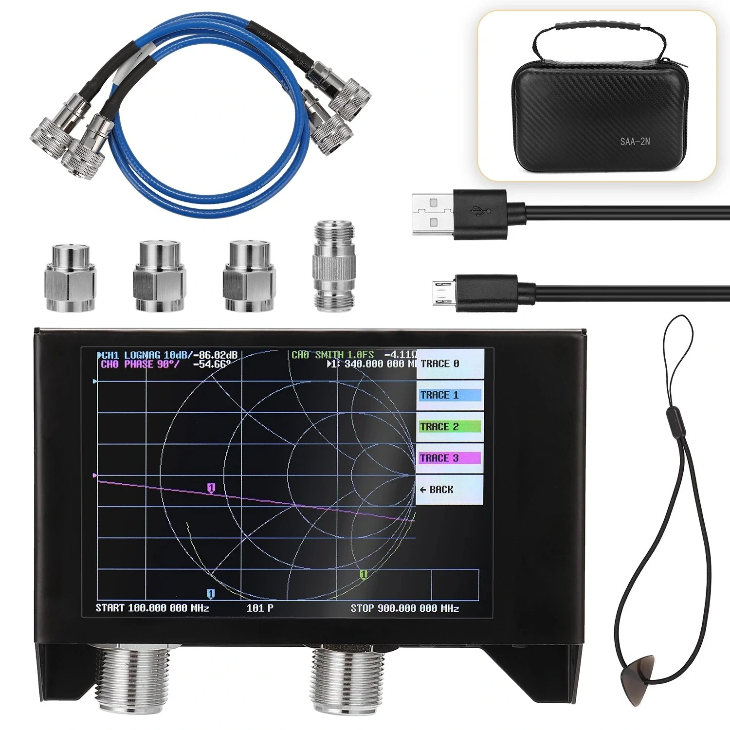 NanoVNA V2 3GHz Vector Network Analyzer Kit | 4Inch Display & 3000mAh Battery