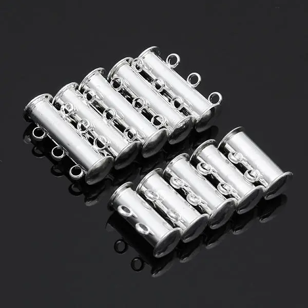 5pcs Magnetic Clasp Buckle Hooks - 2/3 Loop Metal Connectors for DIY