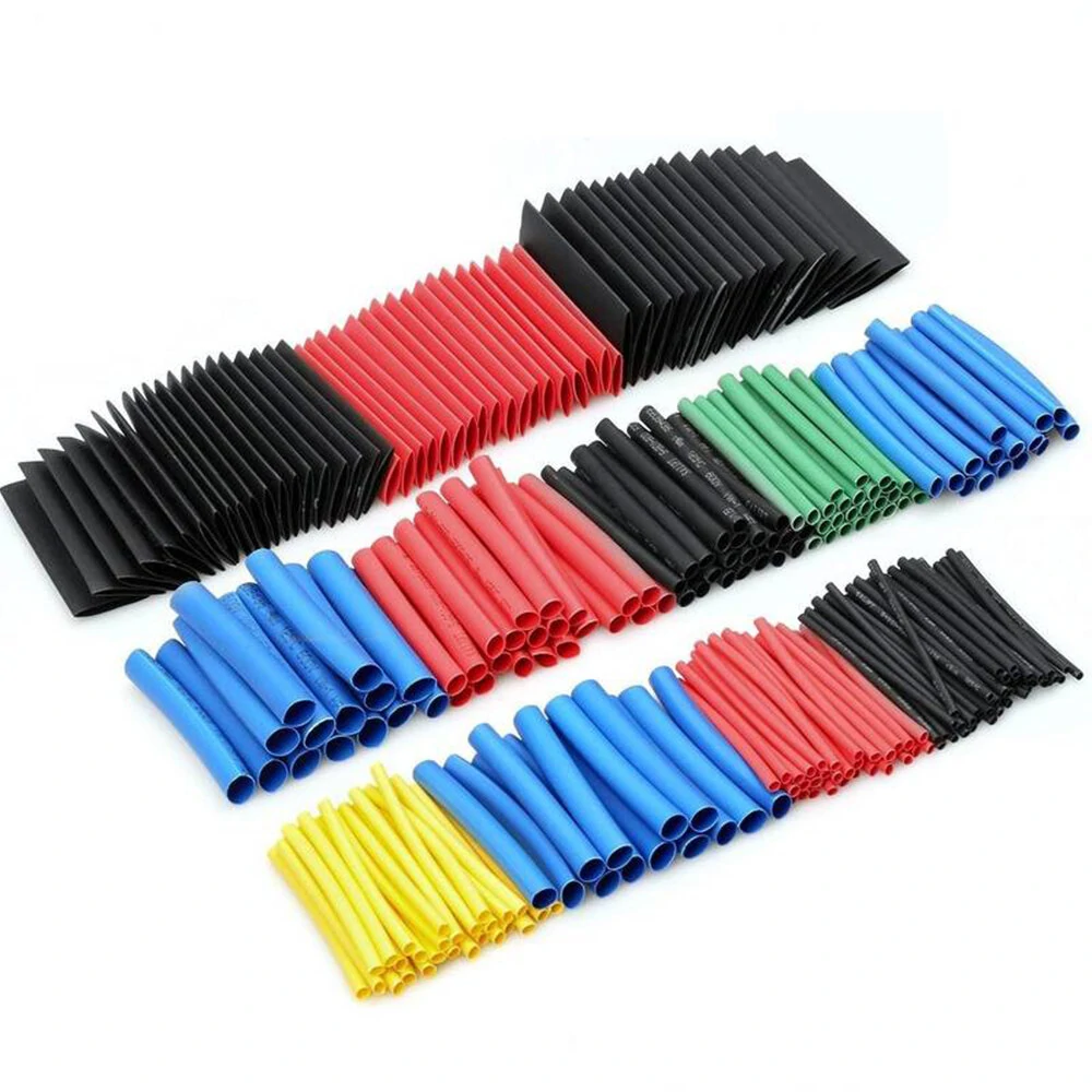 Shrinking Heat Shrink Tubing 164PCS | 2:1 Polyolefin Wire Wrap Set - Multicolor
