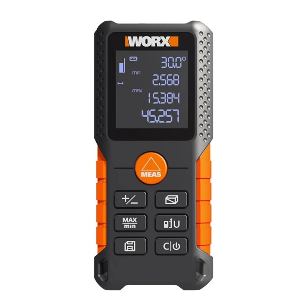 WORX WX087 40M Laser Distance Meter | Digital Rangefinder & Measuring Tool
