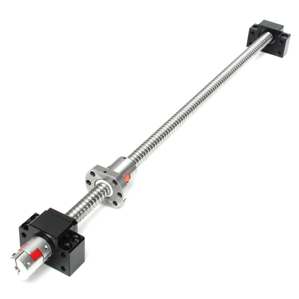 500mm SFU1605 Ball Screw - BK12 BF12 Supports & 6.35x10mm Coupler | CNC