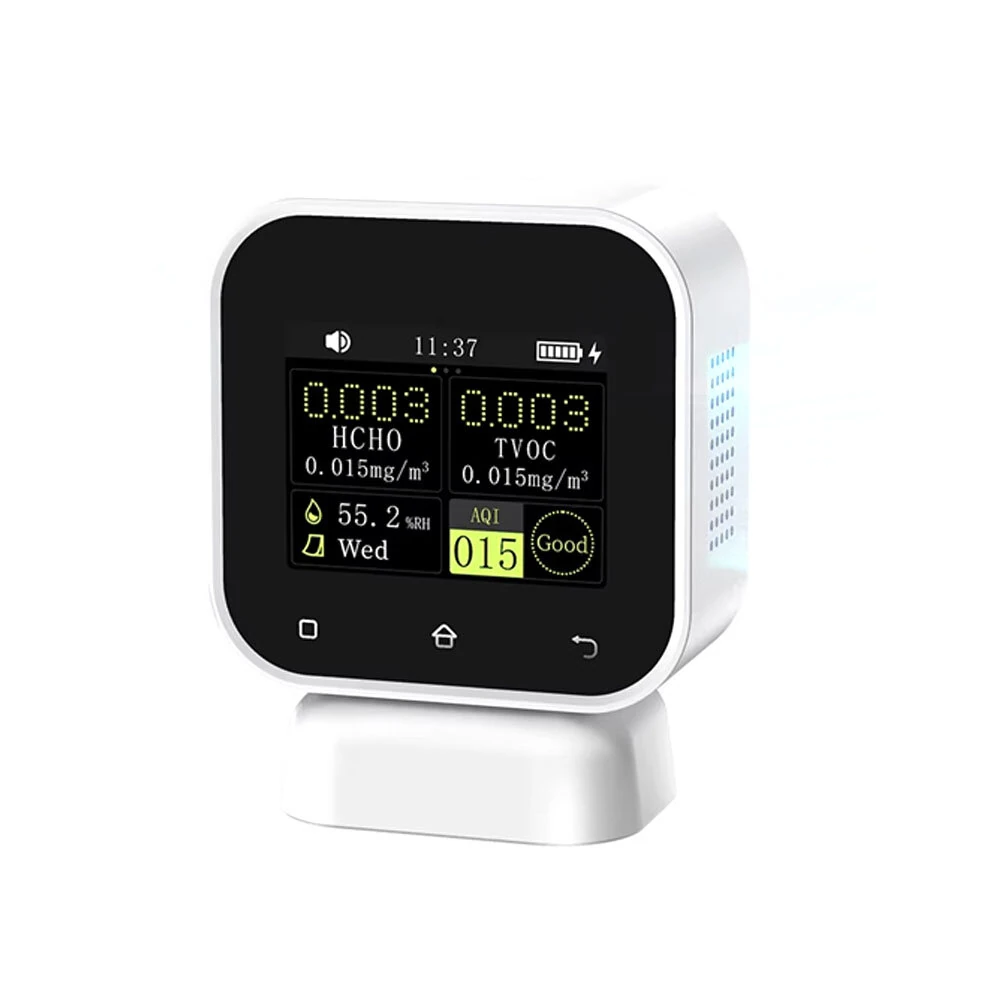 FNIRSI SFD-02 4-in-1 Air Quality Monitor | HCHO TVOC Detector | Touchscreen