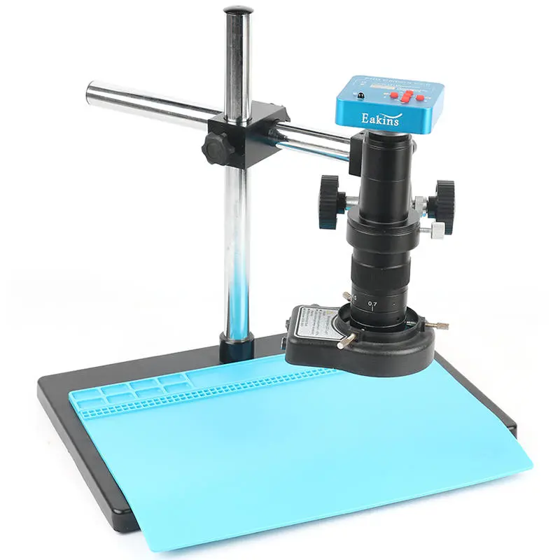 Digital Microscope Camera - 1080P 60FPS 2K HDMI USB - 180X 300X C Mount Lens for PCB Soldering