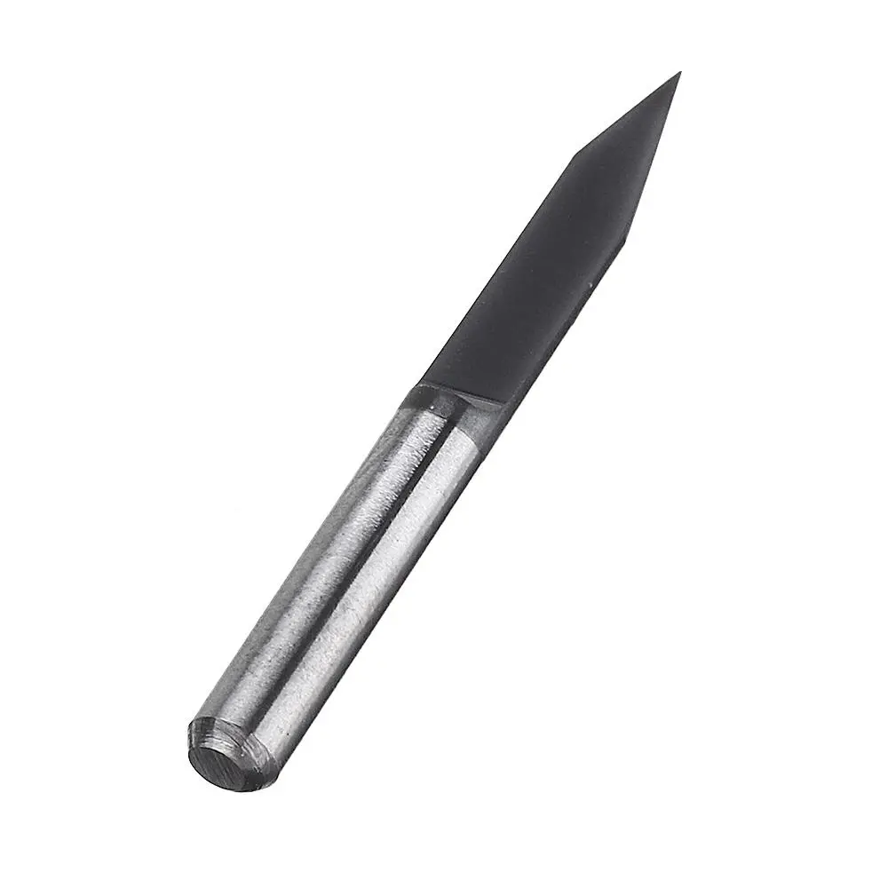 0.1-0.5mm 30° Flat Bottom PCB Drill Bit | TiAlN Coated CNC Engraving Set