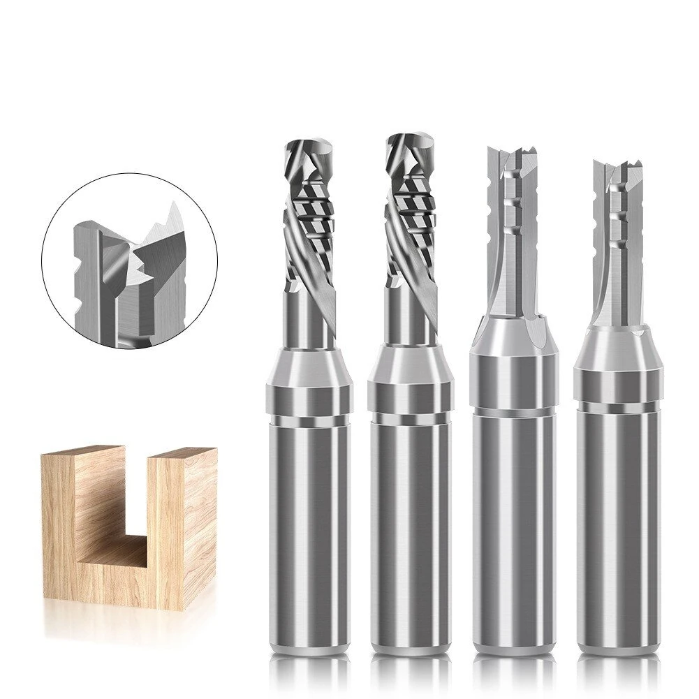 Tungsten Carbide Router Bit - 1/2 Inch Shank Mortising Bit | 2 or 3 Flutes