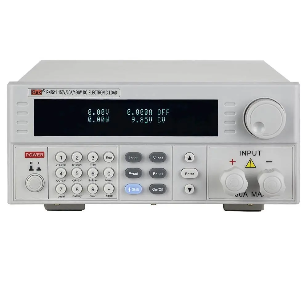 Rek RK8511 DC Electronic Load Battery Tester | 150W 150V 30A Programmable Hi-Accuracy