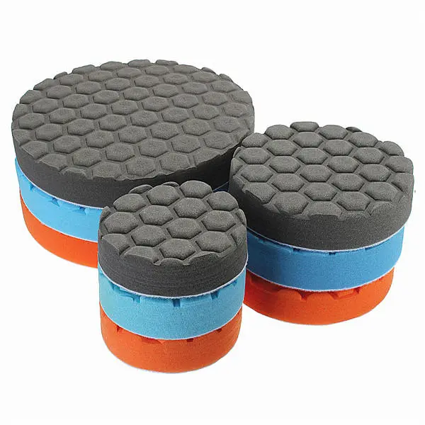 3pcs Buff Polishing Pad Kit - 4/5/7 Inch for Car Polisher | Abrasive Tools