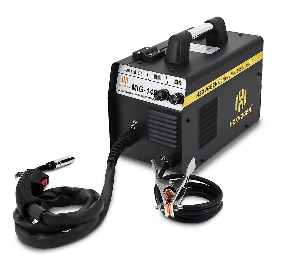 HZXVOGEN MIG145 Welder - 220V Gas/Gasless MIG Welding Machine | 0.8-4mm Thickness