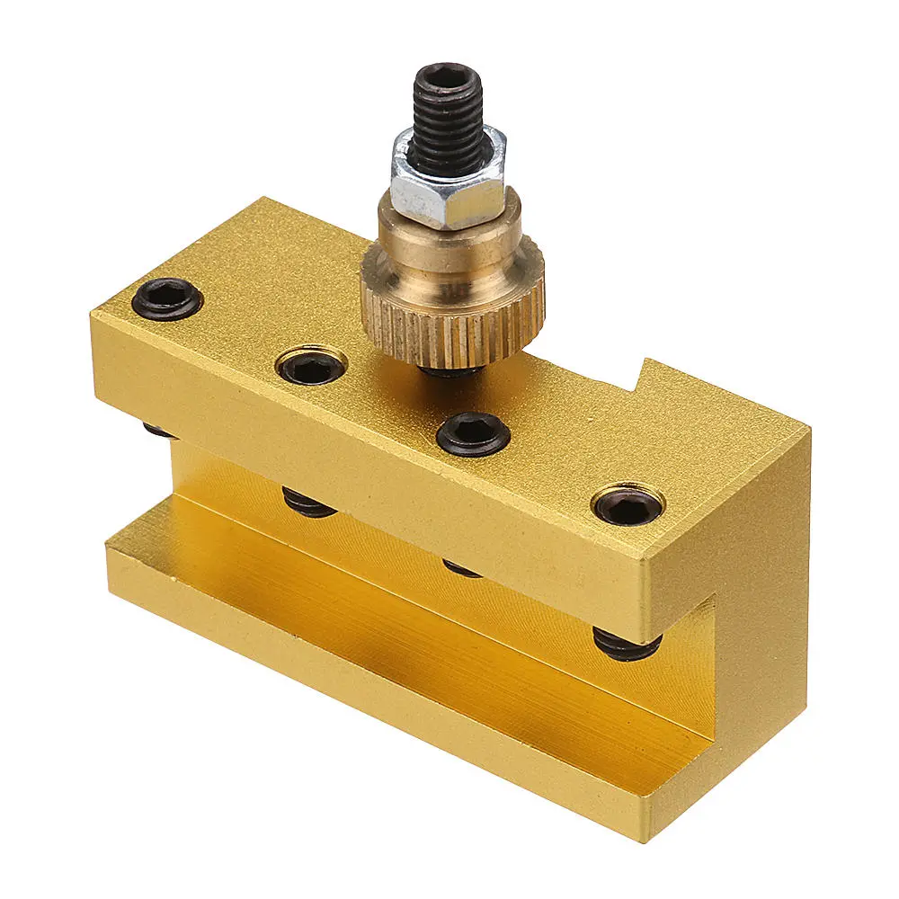 Machifit 1/4-3/8 Inch Turning & Facing Holder | 20x25x50mm Aluminum | Quick Change Tool Post
