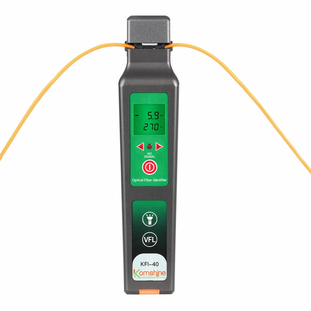 KFI-40 Fiber Optical Identifier | 750nm-1700nm SM/MM | Handheld FTTH Testing Tool