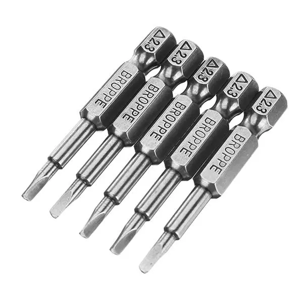 Delta 2.3 1/4 Inch Hex Magnetic Screwdriver Bits Set - 5pcs 50mm Triangle