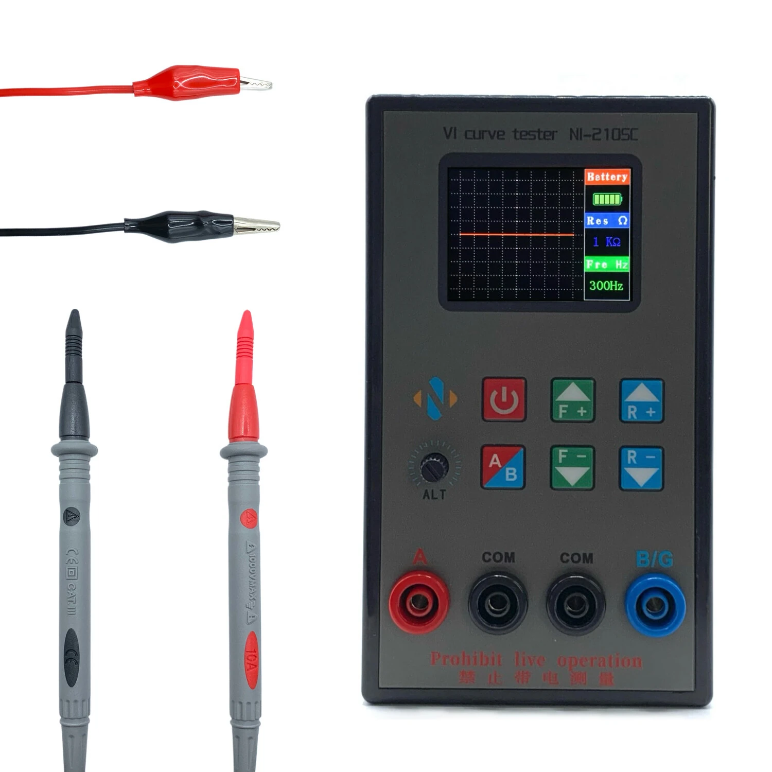 ASA VI Curve Tester - Dual Channel Analog Signal Analyzer | 4V Adjustable, 20Hz-15kHz, TFT Screen, Type-C Charging