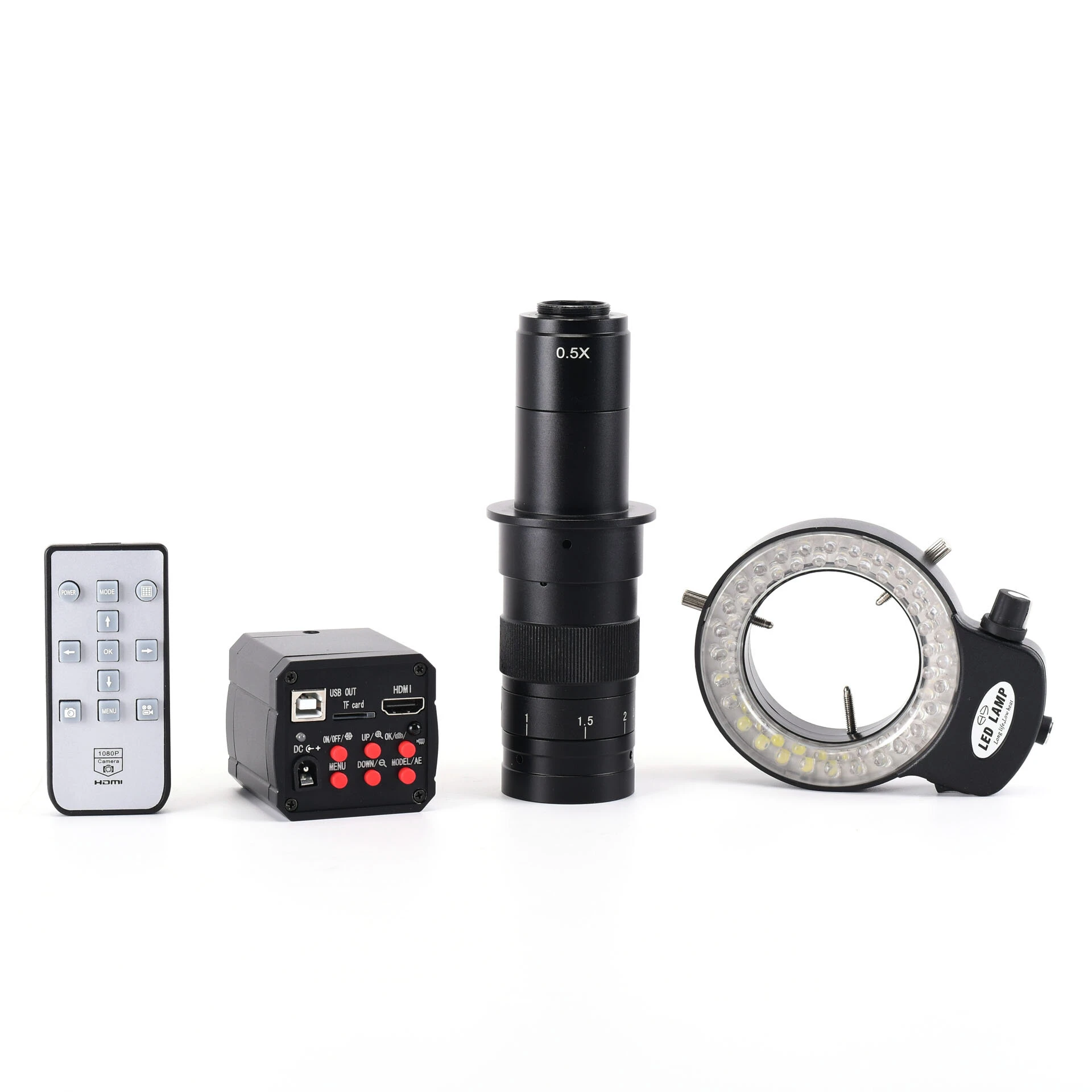 HAYEAR 48MP USB Digital Microscope Camera - FHD 180X for PCB Soldering | C Mount