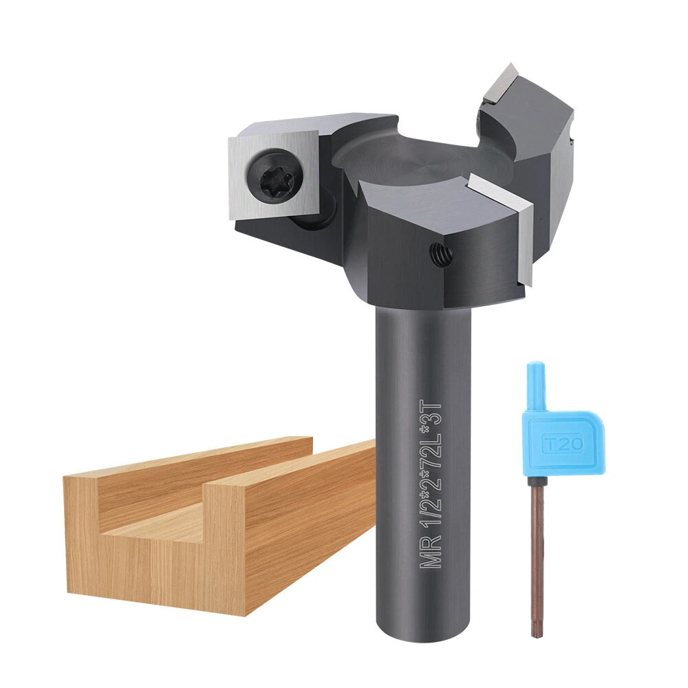 Whiteside Router Bits 1/2 Inch Shank 3 Flute Spoilboard Surfacing Bit | 2 Cutting Diameter