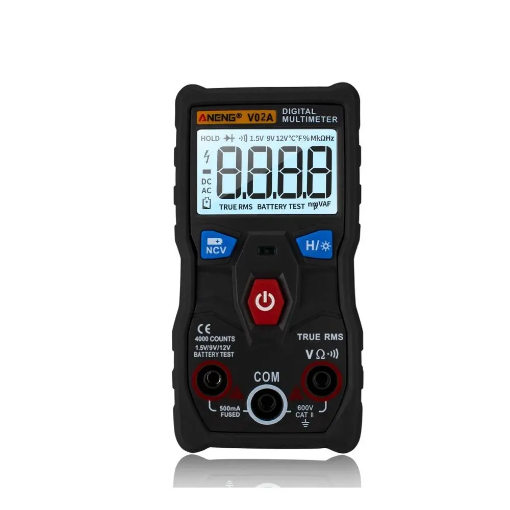 ANENG V02A True RMS Digital Multimeter - 4000 Counts | Auto Gear Recognition