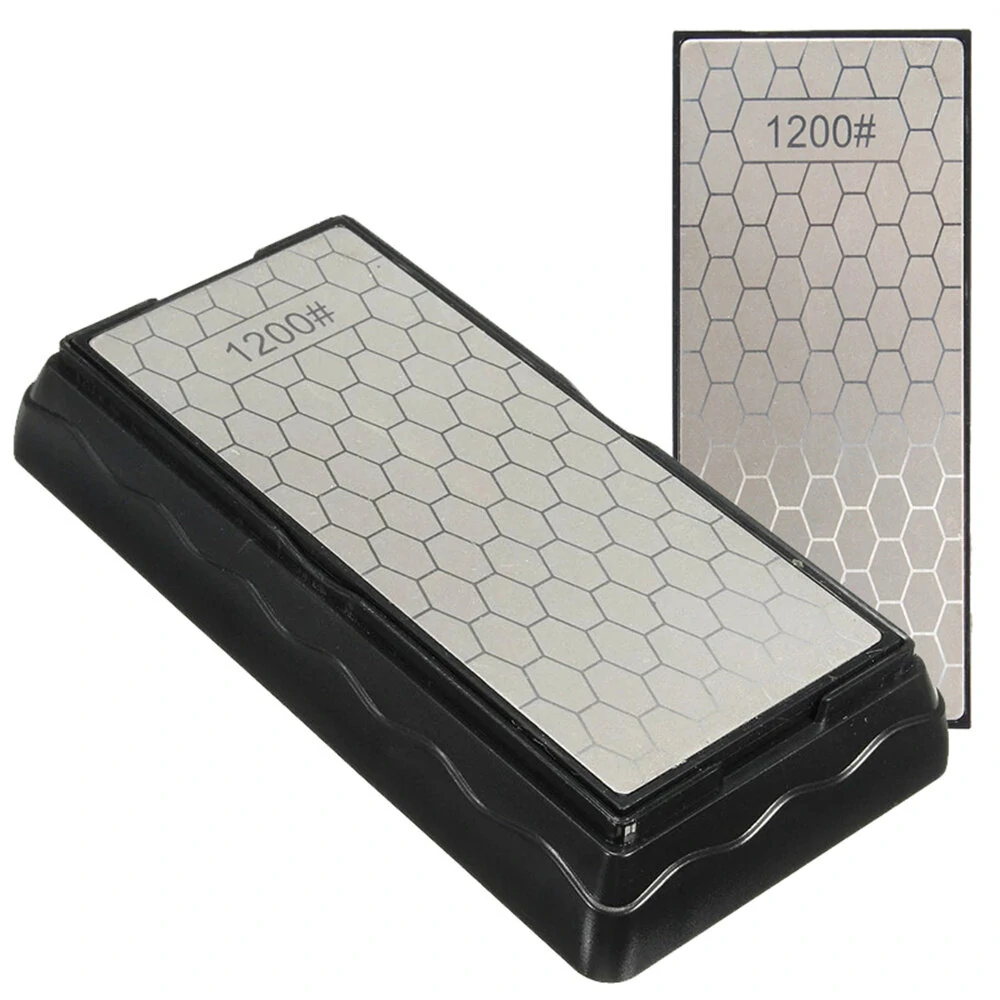Double-Side Diamond Sharpening Stone - 400/600/1000/1200 Grit Whetstone