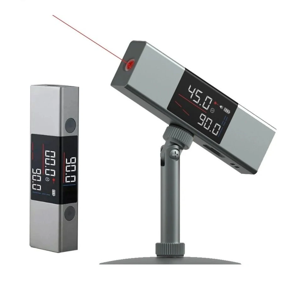 AtuMan DUKA LI1 2-in-1 Dual Laser Protractor | Digital Level Ruler | 360° Rechargeable