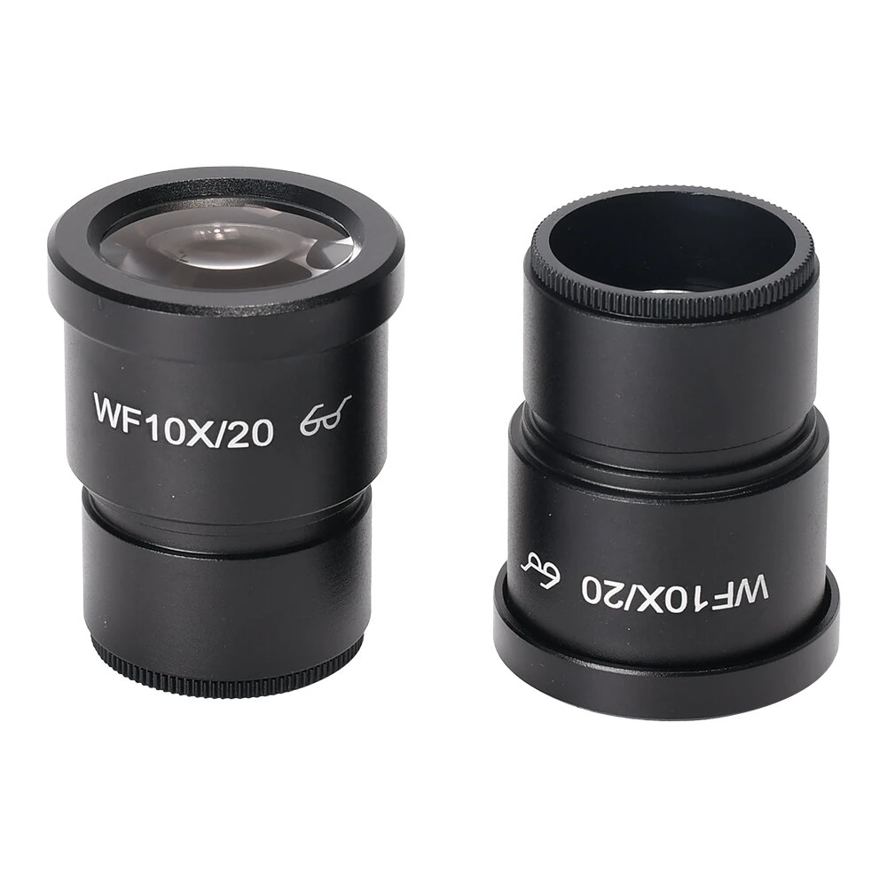 HAYEAR 10X Microscope Lens - 20/22mm Field View | 30mm Interface Wide Angle Eyepiece
