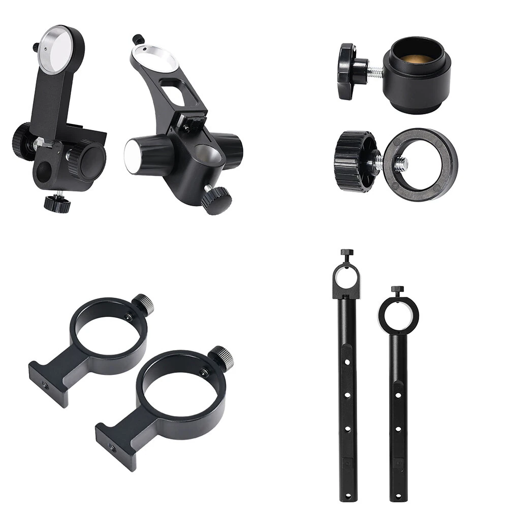 HAYEAR Microscope Stand & Lens Holder | 25mm 32mm 50mm Adapter | Metal Adjustable Arm Display Mount