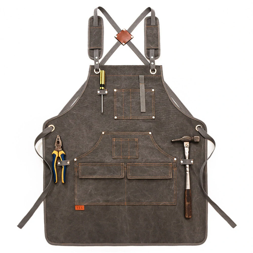 Enduring Multi-Pocket Canvas Apron for Hairstylists & Woodworkers | Router Table Plate