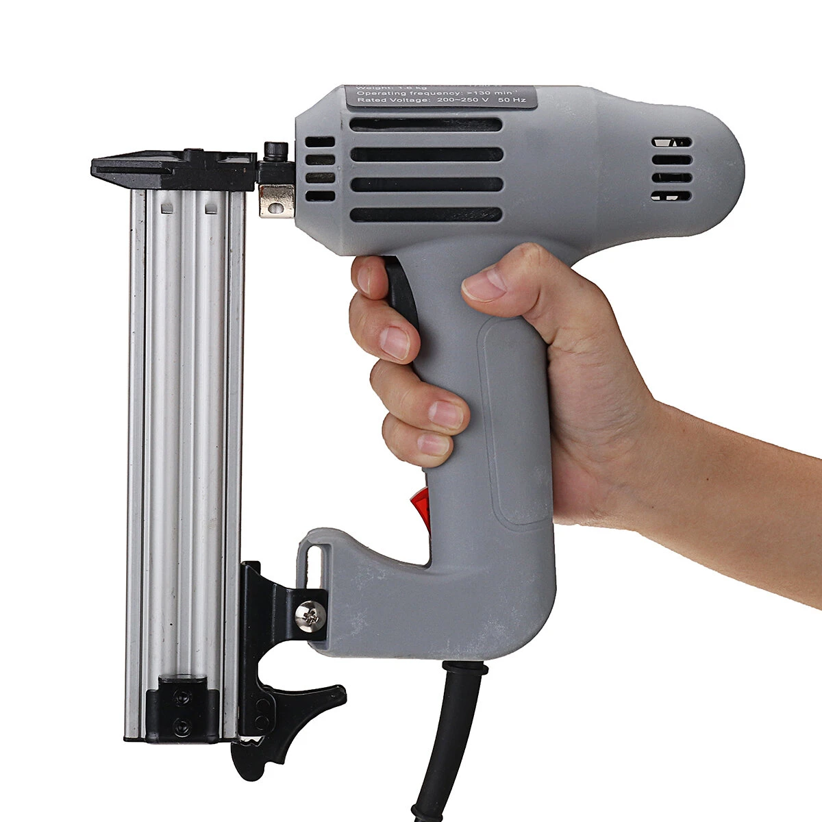 220V 1800W F30 Electric Straight Nailer - Portable Woodworking Nailing Device