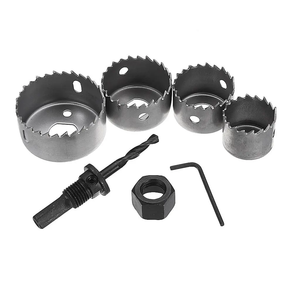Drillpro 5pcs Hole Saw Set - 32mm 38mm 45mm 54mm Circular Cutter Drill Bits