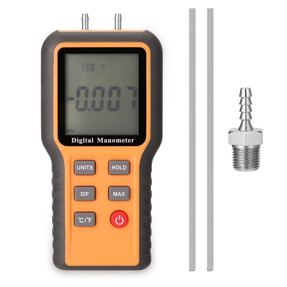 Qx-1208 Digital Pressure Gauge | High-Precision Multifunctional Tool for Pipeline & Auto Repair