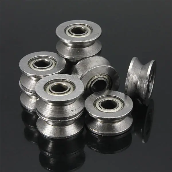 10pcs 624VV Sealed V Groove Ball Bearings 4x13x6mm 1.5mm Deep