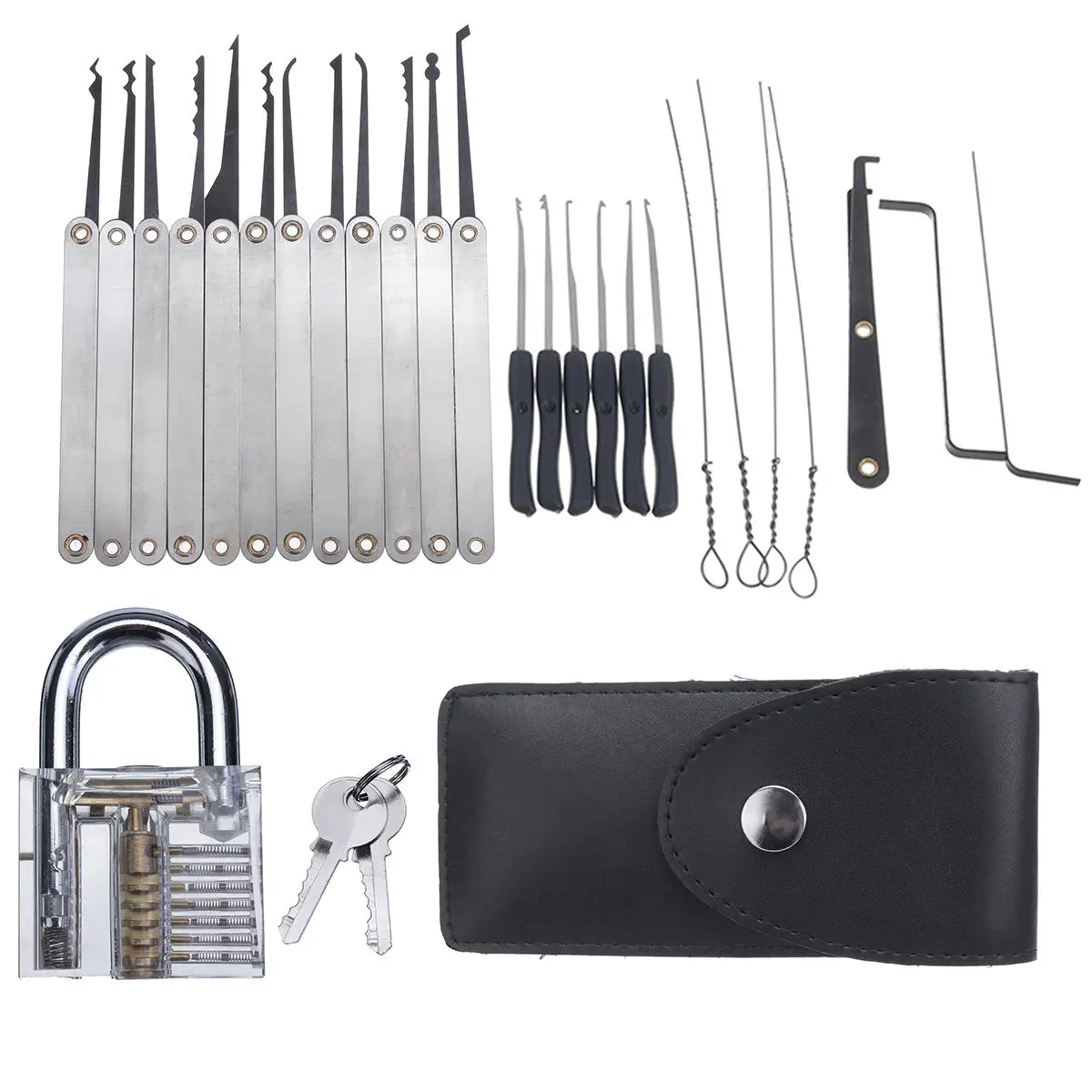 29Pcs Lock Pick Set - Training Unlock Tools & Key Extractor | Skill Set
