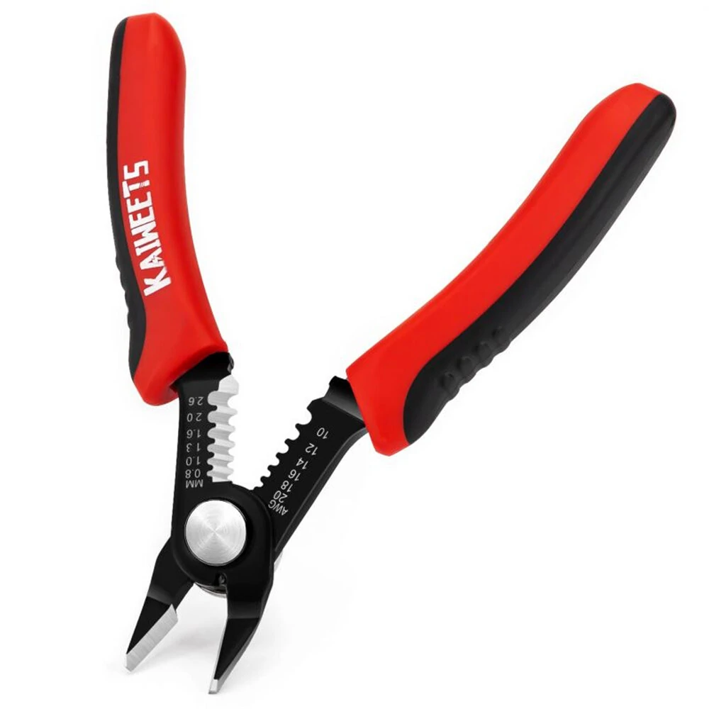 KAIWEETS KWS-102 6-inch Flush Pliers | 2-in-1 Wire Cutter & Stripper 10-20 AWG