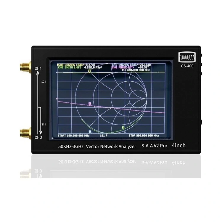 NanoVNA SAA2 GS-400 V2 | 4 Inch 3GHz Antenna Analyzer with Bluetooth & LCD