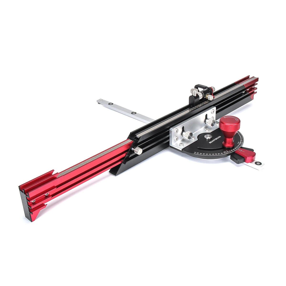 ENJOYWOOD Precision Table Saw Miter Gauge | 890mm Extendable Fence & 27 Angle Stops