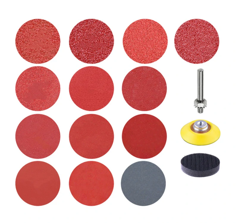 133pcs 2 Inch Sandpaper Pads Set | 60 to 240 Grit | Sticky Cushion Pad for Polishing Tools