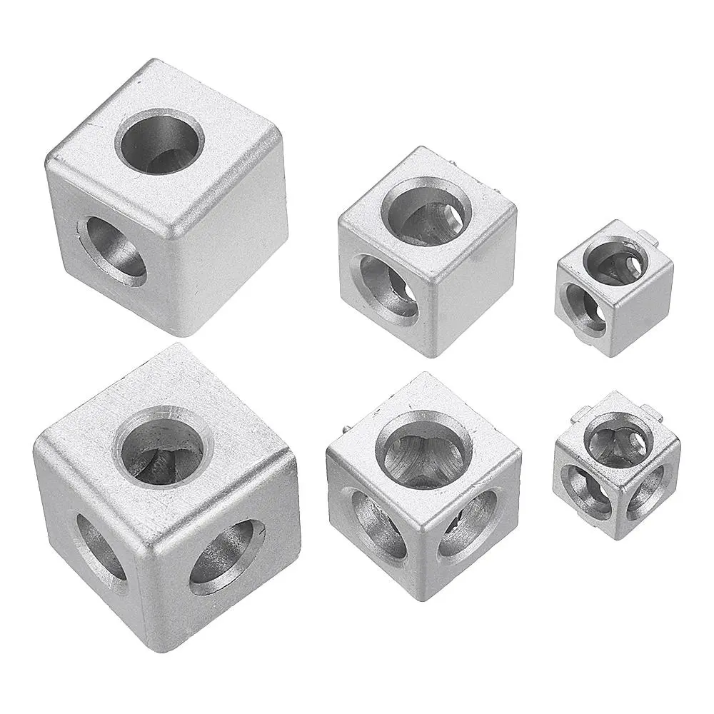 Machifit Aluminum Angle Connector - 2/3 Hole Corner Bracket for 2020 3030 4040 Series