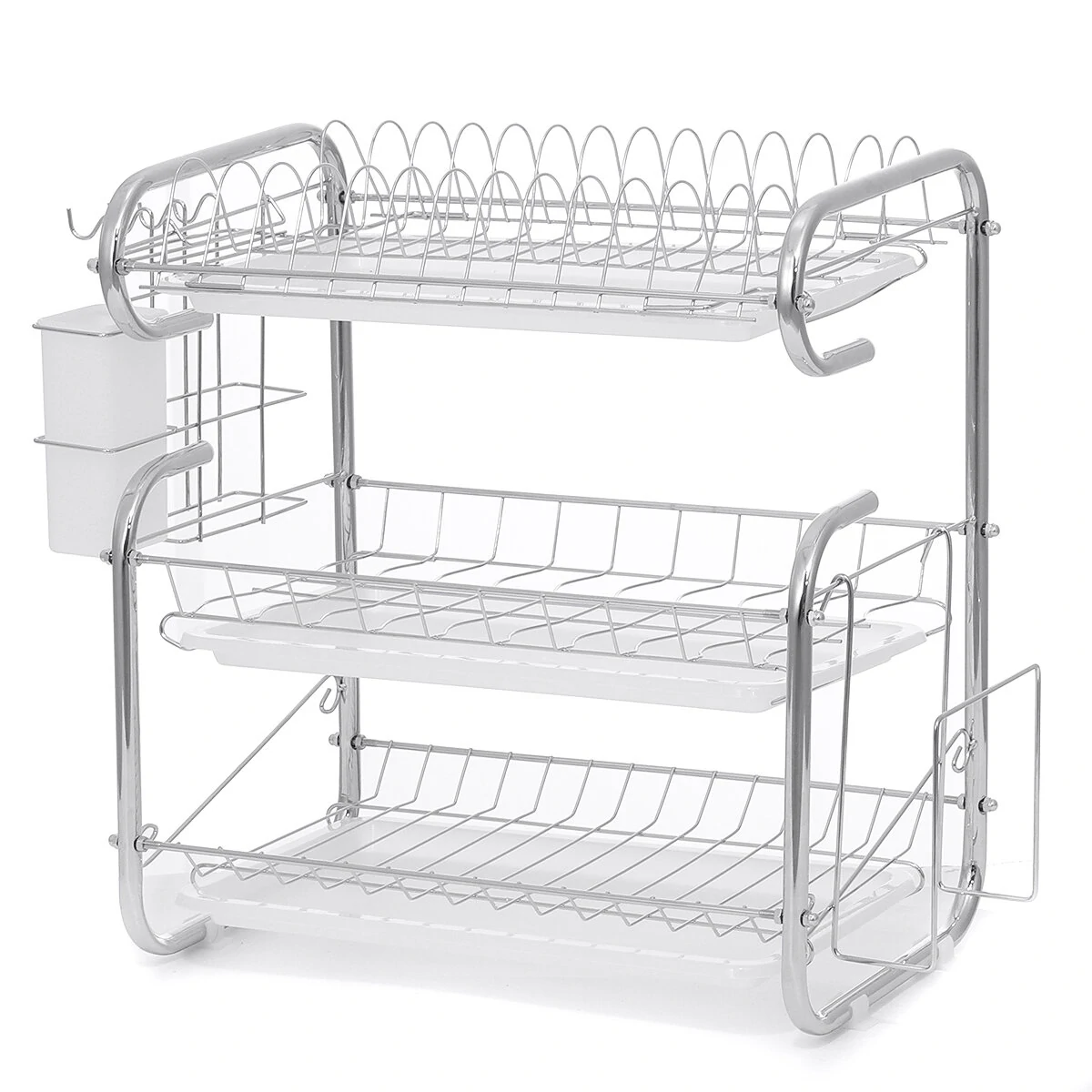 3-Tier Over-the-Sink Dish Drying Rack | Kitchen Drainer & Draining Board