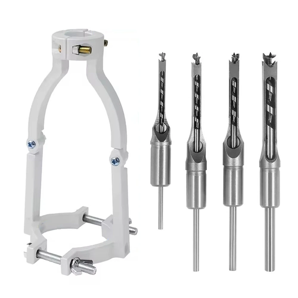 Square Hole Drill Bit Adapter - Professional Mortiser Attachment for Woodworking