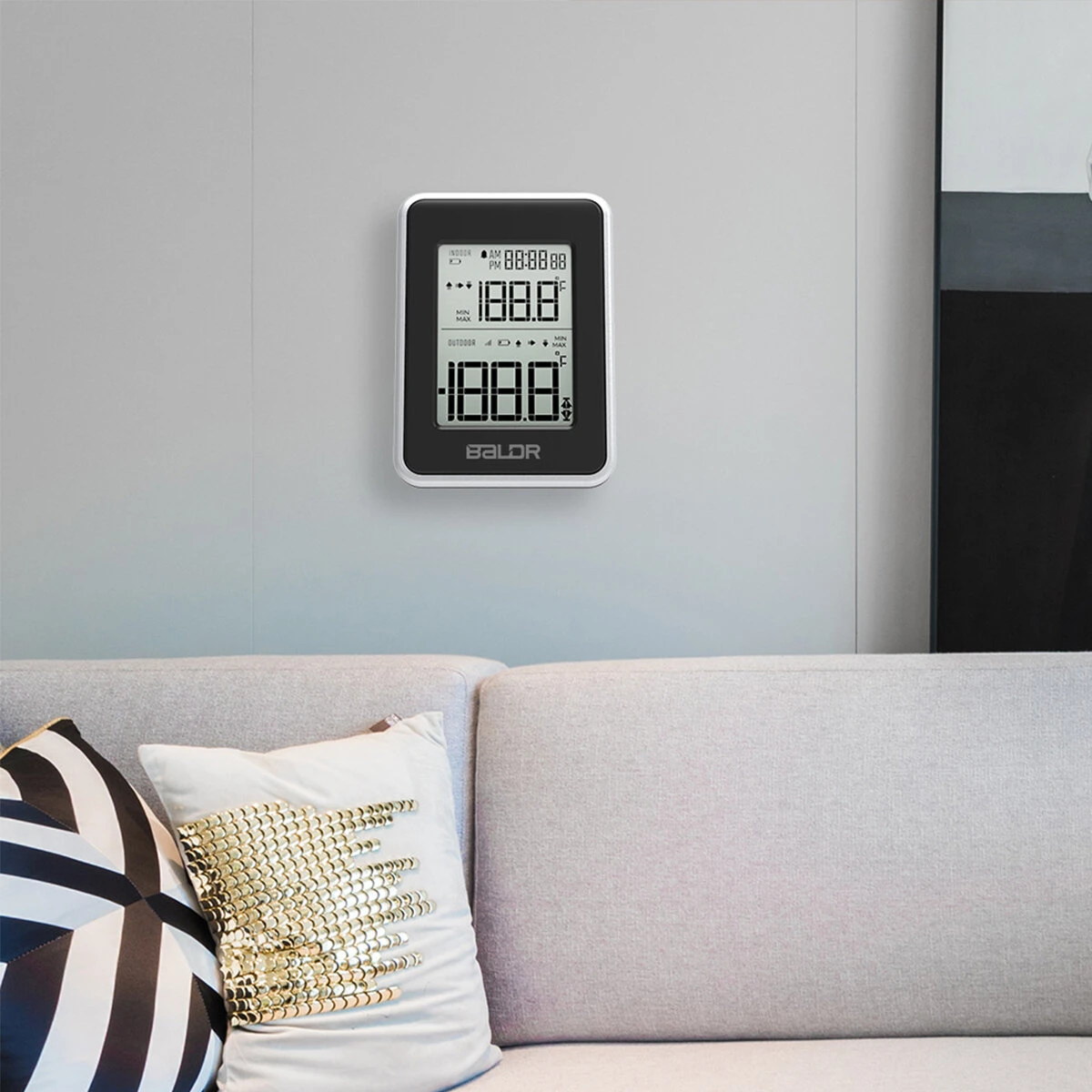 Digital Wireless Thermometer - Indoor Outdoor Temperature with LCD Display