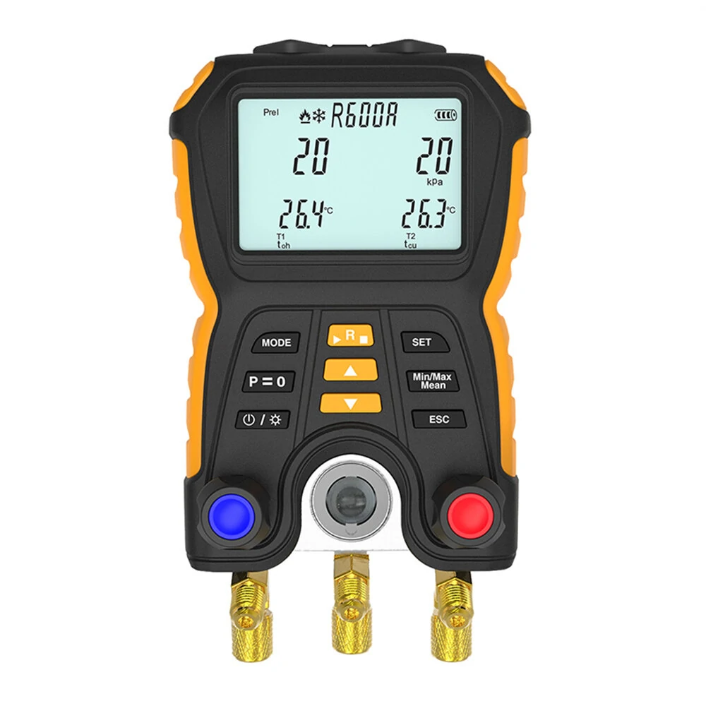 HTI HT-750 Digital Pressure Gauge - Electronic Manifold Refrigeration Meter