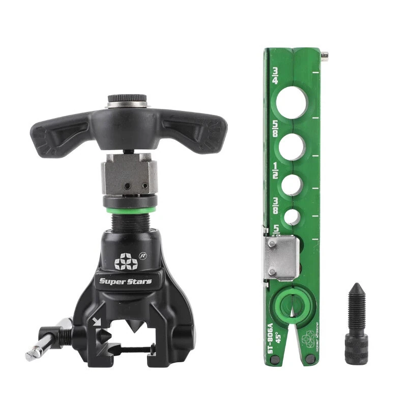 ST-R806A Copper Tube Expander Tool | Manual Ratchet for 5-32mm Tubes | Flaring & Reaming Kit for HVAC Repair