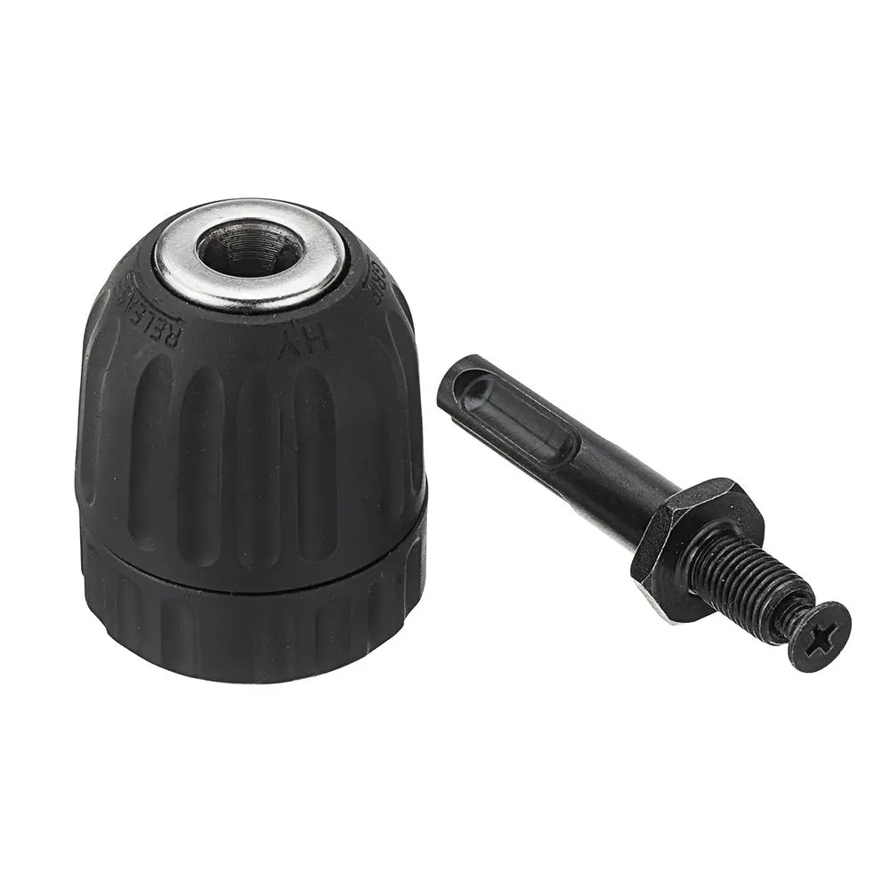 Drillpro 0.8-10mm Keyless Drill Chuck | Round Shank Adapter Converter