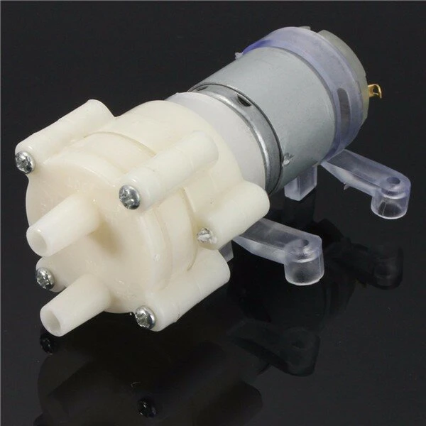 DC6-12V R385 Aquarium Air Pump | Round Diaphragm Pump for Fish Tank