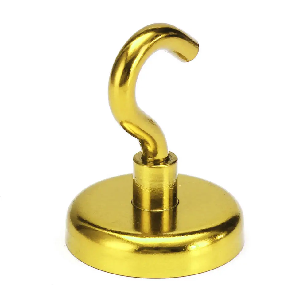 Effetool 48mm Neodymium Magnet Hook Holder - 90KG Strength - Yellow