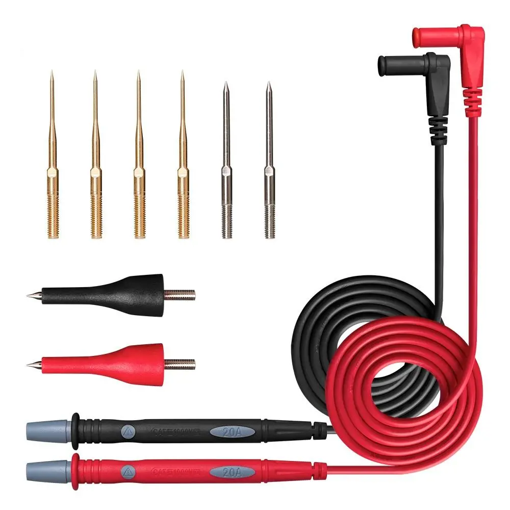 ANENG PT1010 Multimeter Test Leads | Banana Jack Probes & Alligator Clips