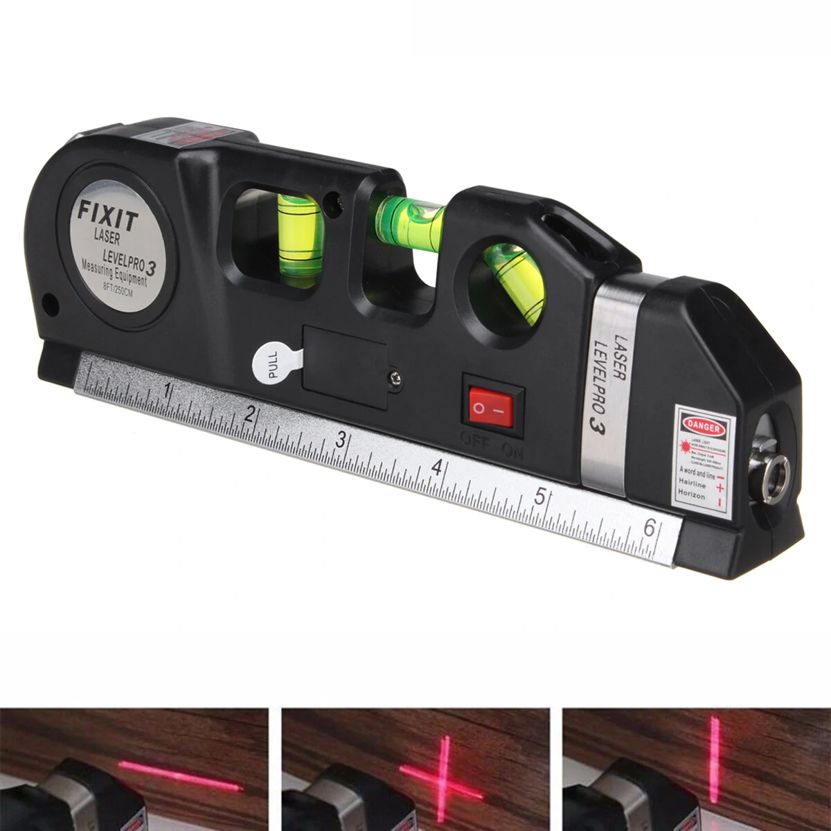 Laser Level Line Laser - Horizontal & Vertical Self-Leveling - Measure Tool