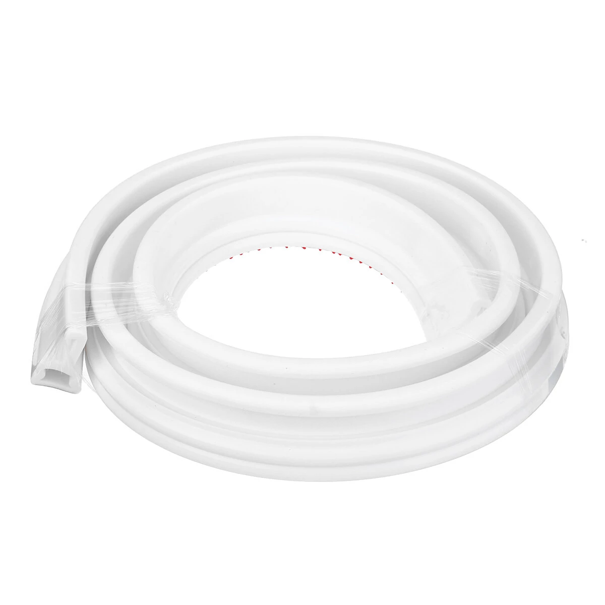 White Rubber Dam Water Stopper - 60-200cm Flood Barrier for Bathroom | Silicone Water Blocker